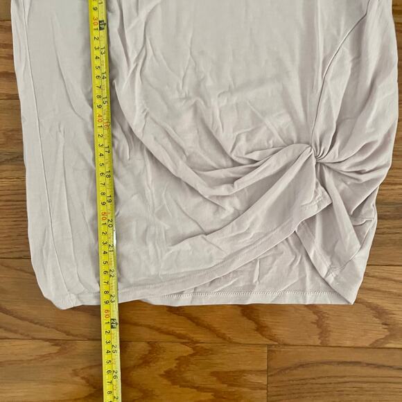 Athleta Ultimate Side Knot Twist Front Tee XXS Lavender Casual Basic Athleisure - Picture 8 of 8
